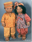 tyler & sharice & tebo the turtle Cloth Doll Pattern - Click HERE!